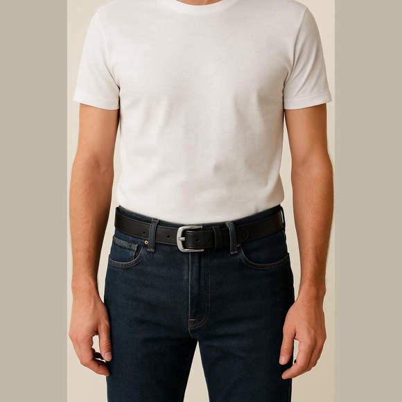 Calvin Klein Black Leather Belt XL - Picture 1 of 7